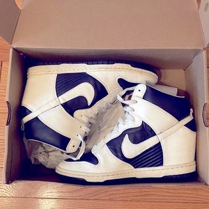 Nike Dunk Sky High Wedges blue and white